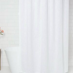 Threshold Classic White Shower Curtain